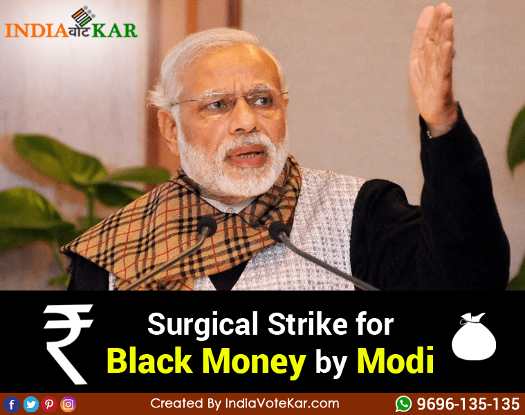 Surigical Strike for Black Money By Modi