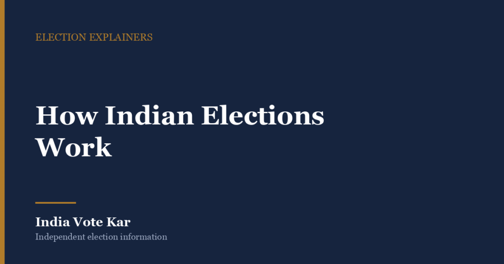 How Indian Elections Work, India Vote Kar Election explainer